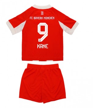 Billiga Bayern Munich Harry Kane #9 Hemmatröja Barn 2025-26 Kortärmad (+ Korta byxor)